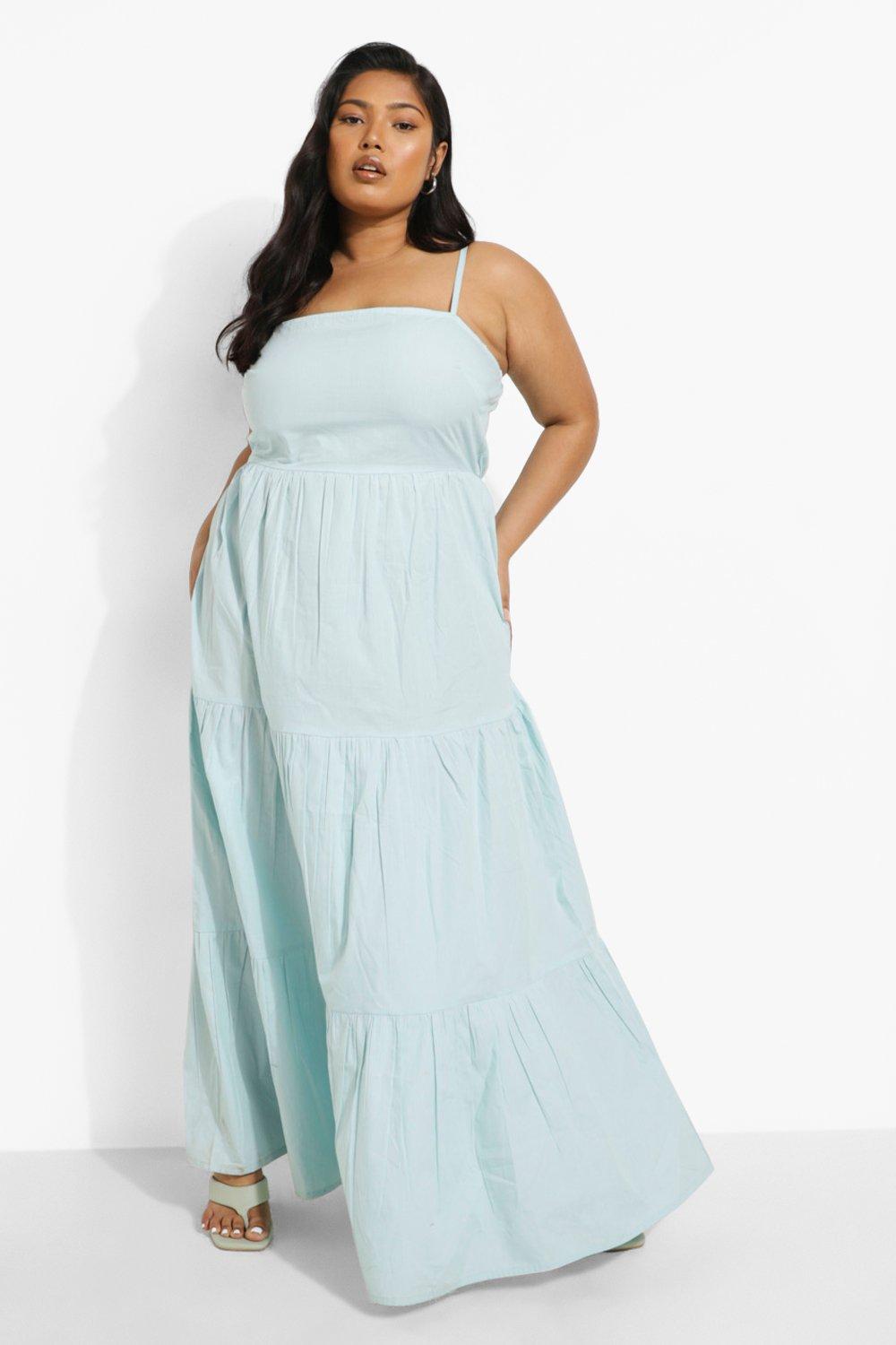 Boohoo light blue dress online